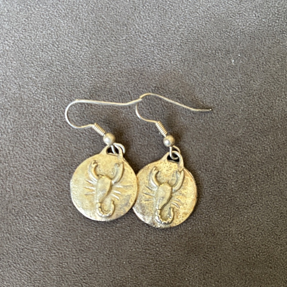 Scorpio Sign Dangle Earrings